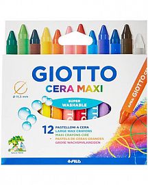 CRAYON DE CERA GIOTTO MAXI CJ X12